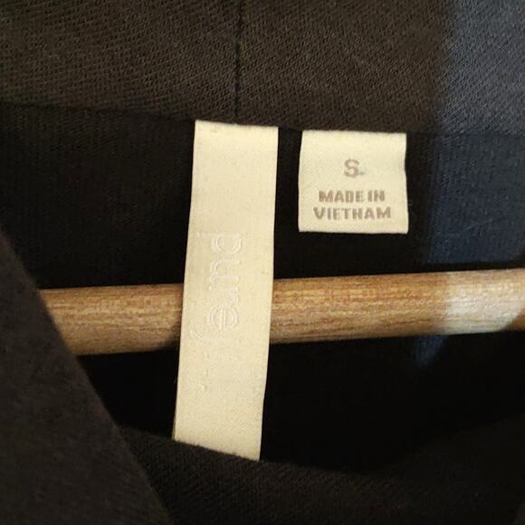 J. Jill pure Jill black cowl neck long sleeve dress cotton tencel - Picture 4 of 6